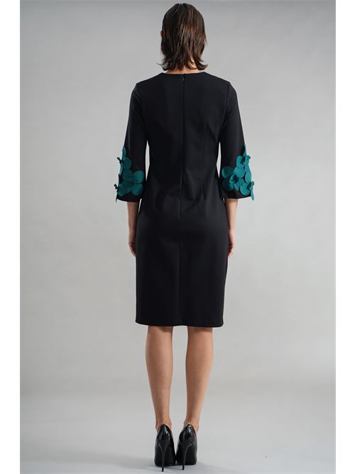 Abito punto milano GM by Gai Mattiolo | GM3567NERO/VERDE